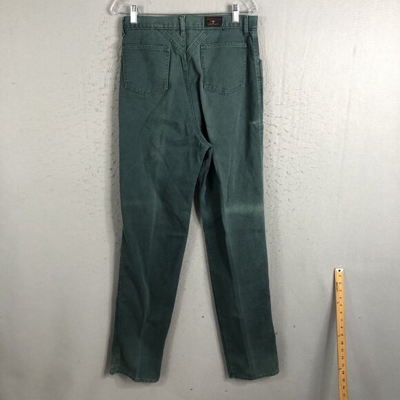 Vintage Jewells Classic Bottoms Jeans Juniors 13 Green Faded Bareback Riding - Picture 4 of 16